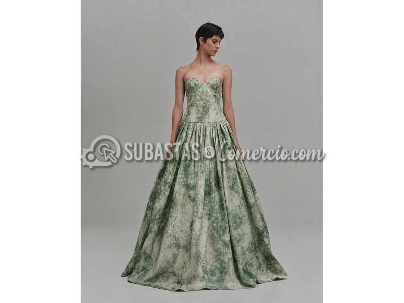 Maxivestido Castaño Print Nostalgia de María Elena Villamil - Silueta 